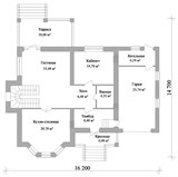 Проект дома D-141. Дом до 250 м2 двухэтажный D-141