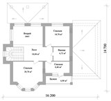 Проект дома D-141. Дом до 250 м2 двухэтажный D-141