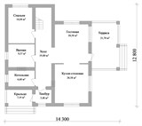 Проект дома D-136. Дом до 250 кв с террасой D-136