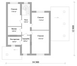 Проект дома D-136. Дом до 250 кв с террасой D-136