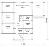 Проект дома B-288. Дом 150 м2 одноэтажный B-288