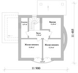 Проект дома B-101. Дом 150 кв с мансардой B-101
