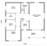 Проект дома B-103. Дом с террасой до 150 м B-103