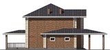 Проект дома D-134. Дом с навесом для машины D-134