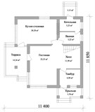 Проект дома C-055. Дом 200 кв м двухэтажный С-055