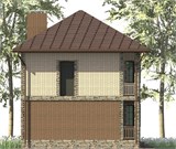 Проект дома A-101. Двухэтажный дом 100 м2 A-101