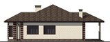 Проект дома D-125. Дом с эркером и гаражом D-125