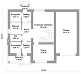 Проект дома C-035. Дом со вторым светом и гаражом C-035