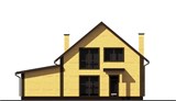 Проект дома C-035. Дом со вторым светом и гаражом C-035