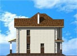 Проект дома C-034. Простой двухэтажный дом C-034