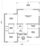 Проект дома D-028. Современный дом из газобетона D-028