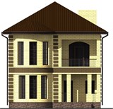 Проект дома B-055. Двухэтажный дом 150 м B-055