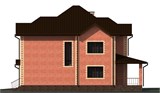 Проект дома D-026. Двухэтажный дом с гаражом D-026