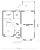 Проект дома C-024. Двухэтажный дом с террасой C-024