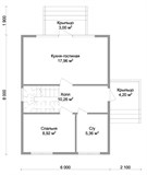 Проект дома A-092. Каркасный дом до 100 м2 A-092