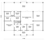 Проект дома D-020. Дом из бревна D-020