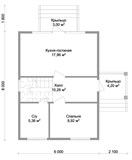 Проект дома A-091. Дом каркасный двухэтажный A-091