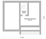 Проект дома C-023. Кирпичный дом с балконом C-023
