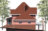 Проект дома E-004. Дом на склоне E-004