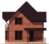 Проект дома A-021. Красивый дом с мансардой A-021