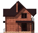 Проект дома A-021. Красивый дом с мансардой A-021