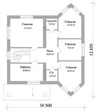 Проект дома C-021. Дом с кабинетом C-021