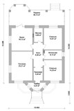 Проект дома B-018. Дом с простой планировкой B-018