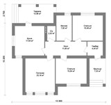 Проект дома B-020. Красивый одноэтажный дом B-020