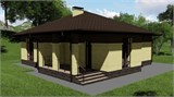 Проект дома B-020. Красивый одноэтажный дом B-020