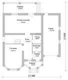 Проект дома D-009. Дом из кирпича 250 кв м D-009