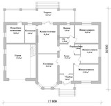 Проект дома D-007. Дом с гаражом под одной крышей D-007