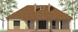 Проект дома D-007. Дом с гаражом под одной крышей D-007