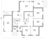 Проект дома F-006. Дом с цокольным этажом и гаражом F-006