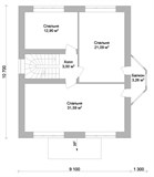 Проект дома B-044. Дом из керамзитобетонных блоков B-044