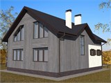 Проект дома B-044. Дом из керамзитобетонных блоков B-044