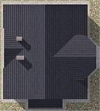 Проект дома B-044. Дом из керамзитобетонных блоков B-044