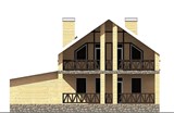 Проект дома D-122. Дом с мансардой D-122