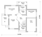 Проект дома D-116. Современный дом с гаражом D-116