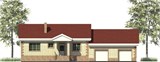 Проект дома D-118. Одноэтажный дом с 2 гаражами D-118