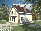 Проект дома C-254. Дом с эркером и мансардой C-254