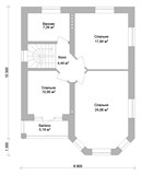 Проект дома B-284. Красивый двухэтажный дом B-284