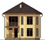 Проект дома B-284. Красивый двухэтажный дом B-284