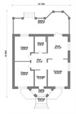 Проект дома B-270. Одноэтажный дом до 150 м с эркером B-270