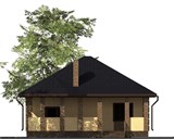 Проект дома B-270. Одноэтажный дом до 150 м с эркером B-270