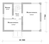 Проект дома B-272. Квадратный дом из газобетона B-272