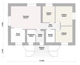 Проект дома A-089. Дом до 100 м A-089