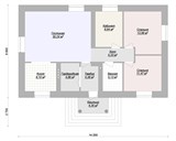 Проект дома A-088. Дом с двумя спальнями A-088