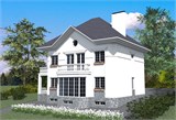 Проект дома F-078. Двухэтажный дом на склоне F-078