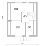 Проект дома B-266. Простой дом с мансардой B-266