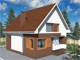 Проект дома B-266. Простой дом с мансардой B-266